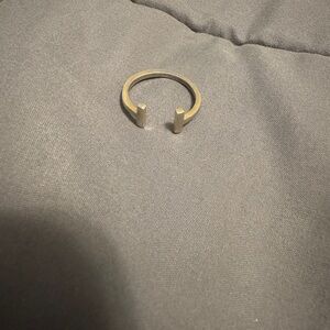 Gold Modern Open-Ended Ring